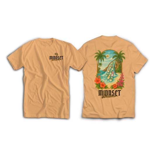 Tee-shirt MINDSET CARRIBEAN DREAM (SUNSET VERSION) Beige II