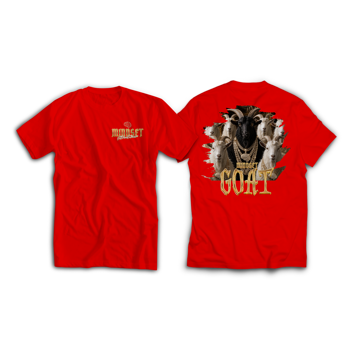 Tee-shirt MINDSET GOAT EDITION ROUGE