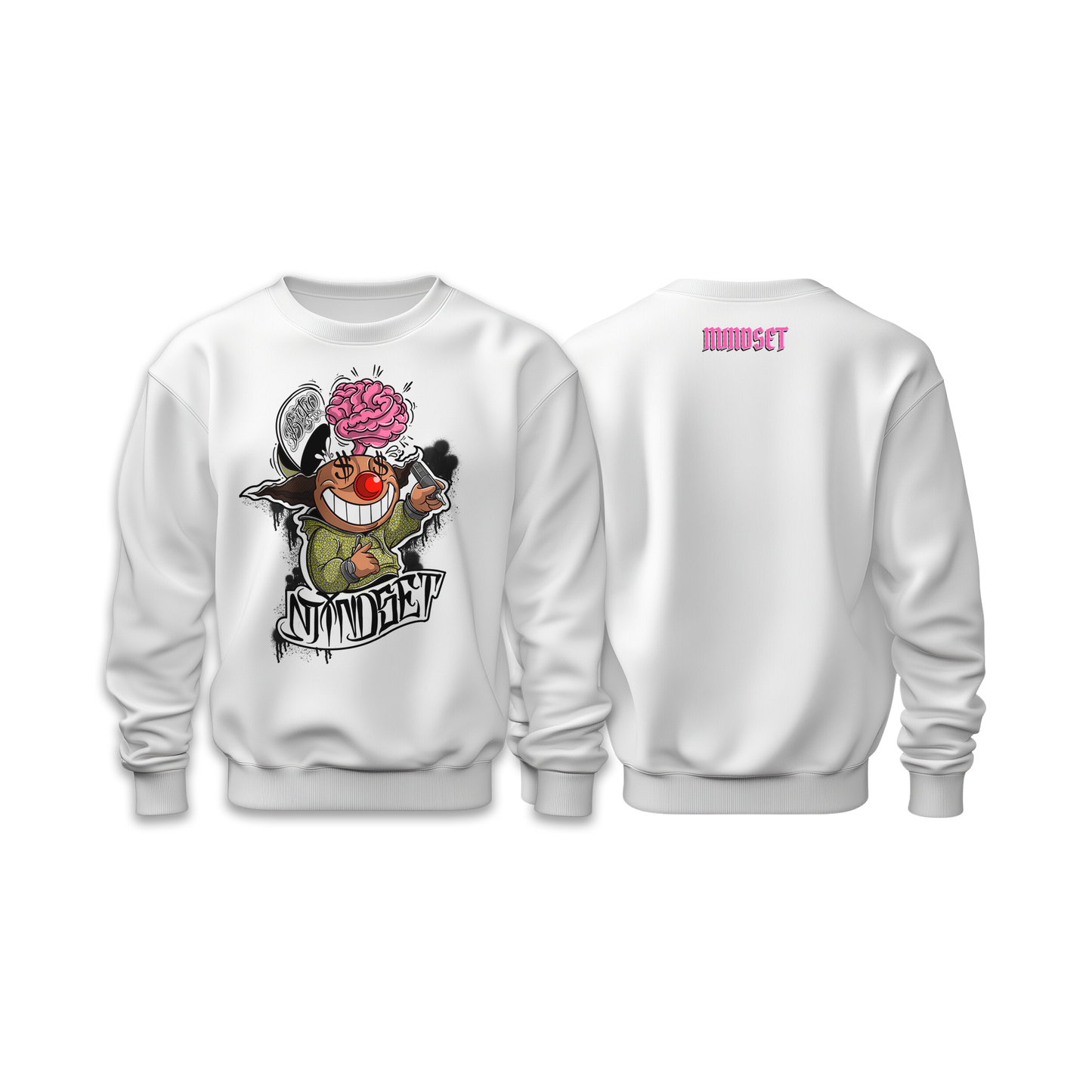 Sweat-Shirt MINDSET X TIBUJU Édition blanc