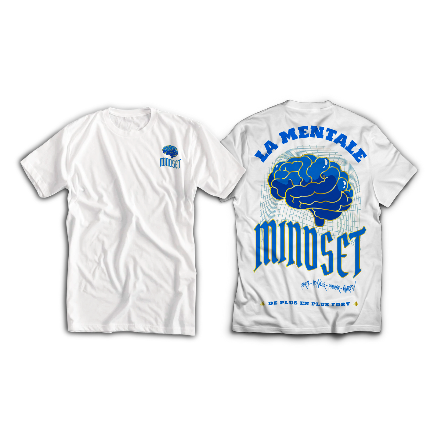 Tee-shirt MINDSET Limited Edition White&Blue