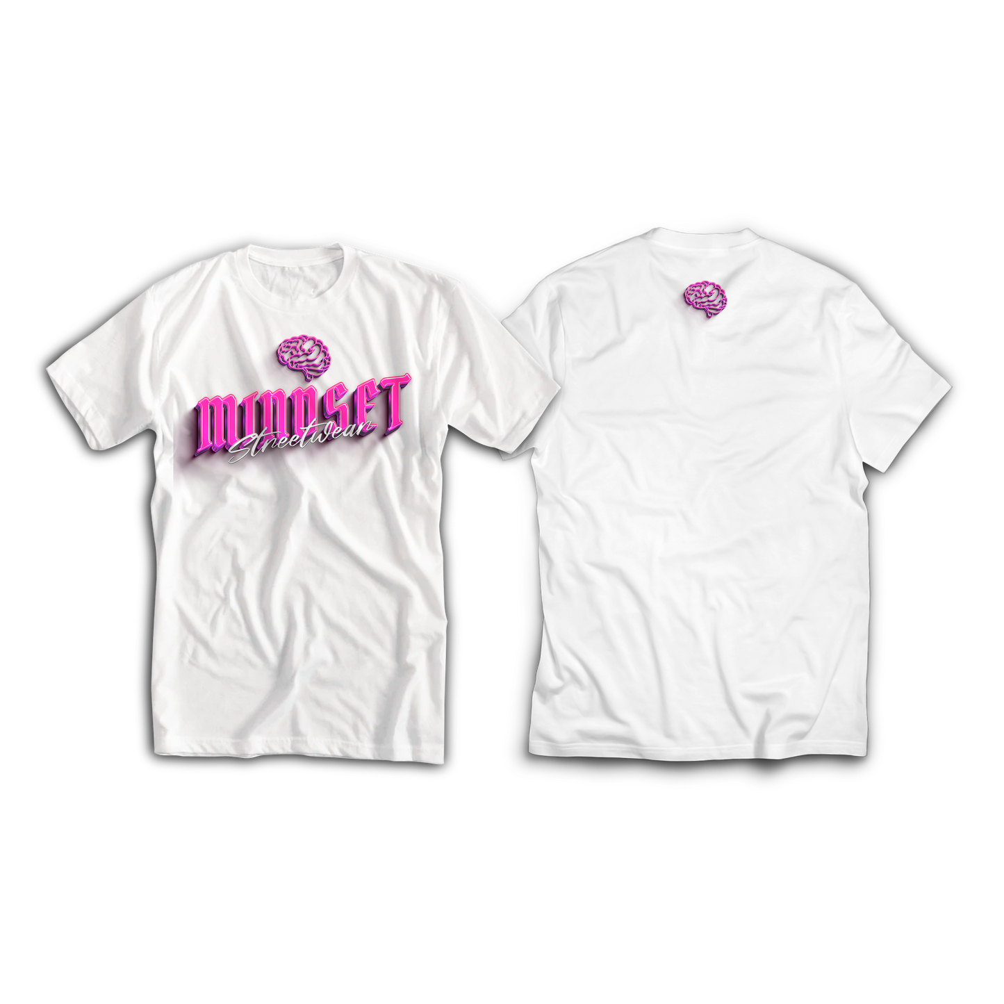 Tee-shirt MINDSET STREETWEAR Blanc&Rose