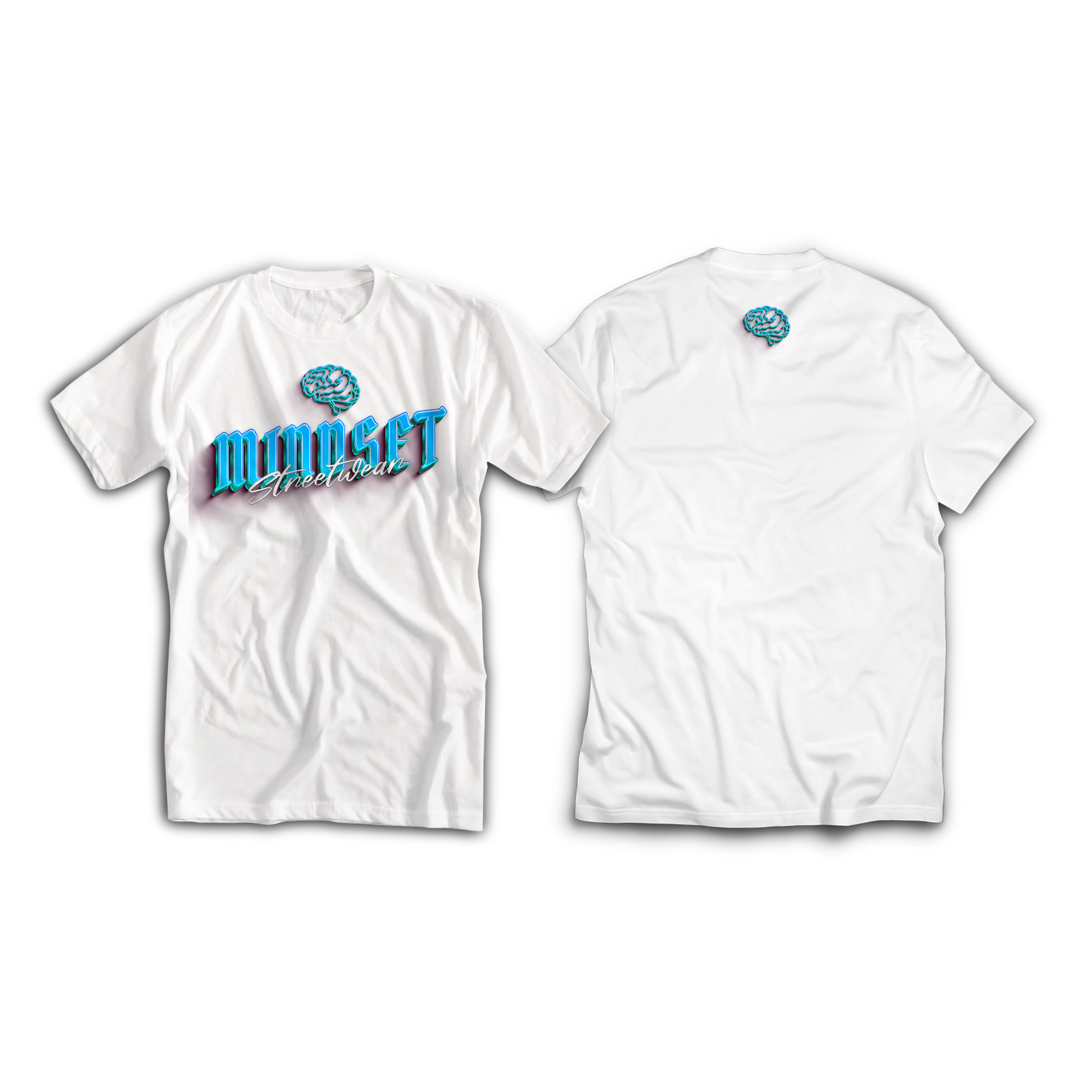 Tee-shirt MINDSET STREETWEAR Blanc&Bleu
