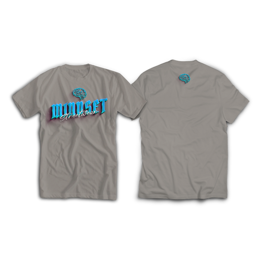 Tee-shirt MINDSET STREETWEAR Gris&Bleu