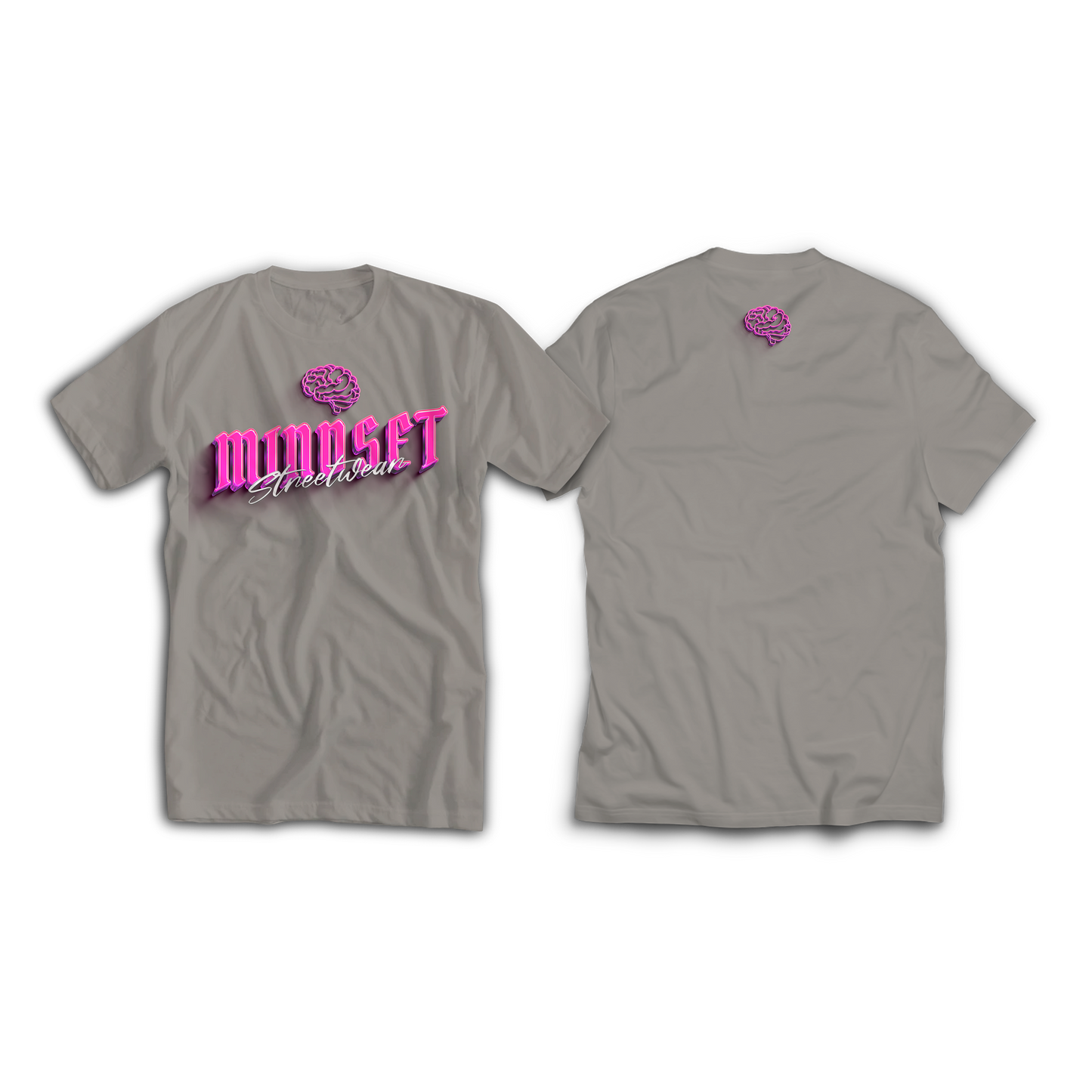Tee-shirt MINDSET STREETWEAR Gris&Rose