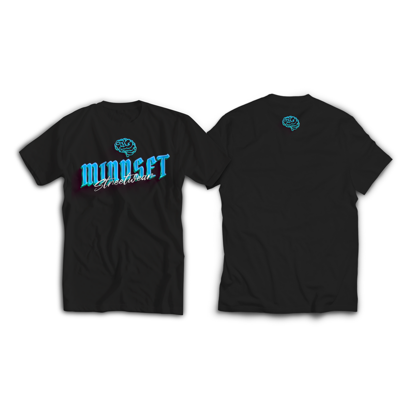 Tee-shirt MINDSET STREETWEAR Noir&Bleu