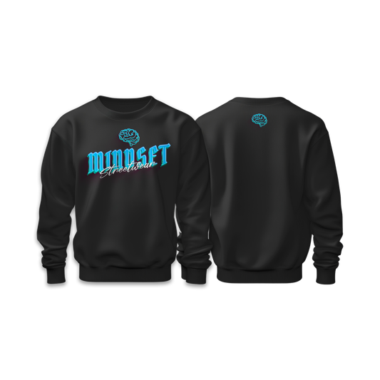 Sweat-Shirt MINDSET STREETWEAR Noir&Bleu