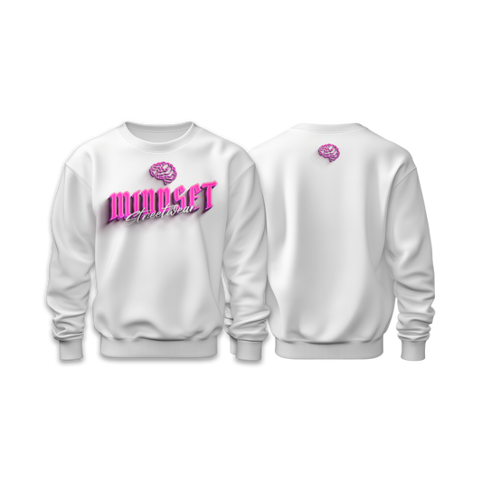 Sweat-Shirt MINDSET STREETWEAR Blanc&Rose