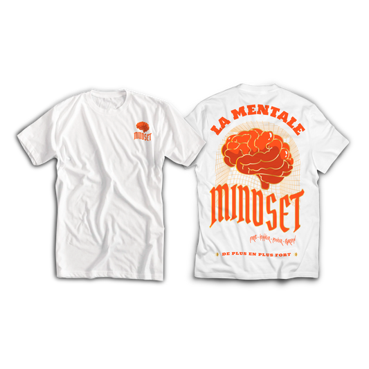 Tee-shirt MINDSET WHITE&ORANGE