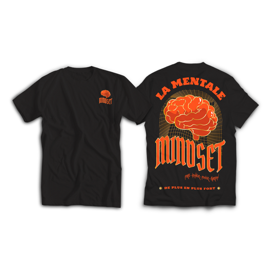 Tee-shirt MINDSET BLACK&ORANGE