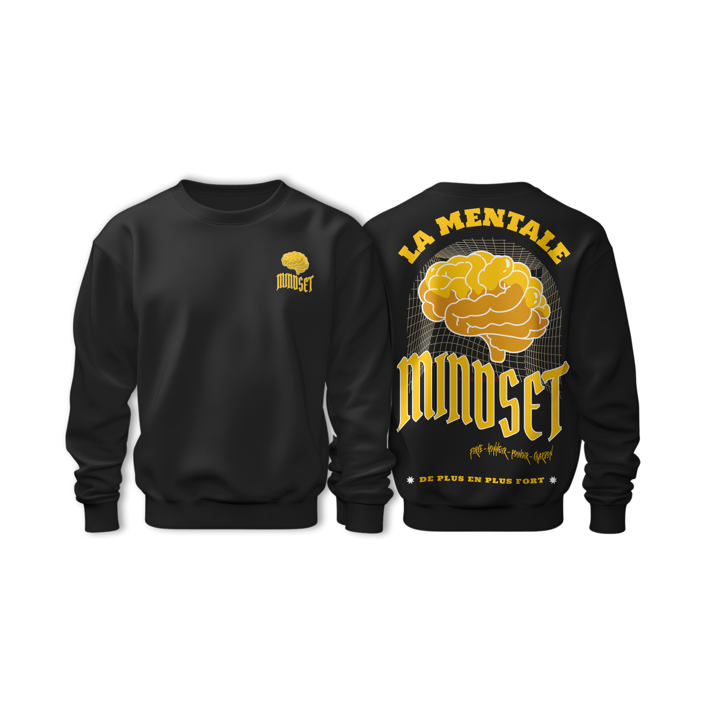 Sweat-Shirt MINDSET Black&Yellow