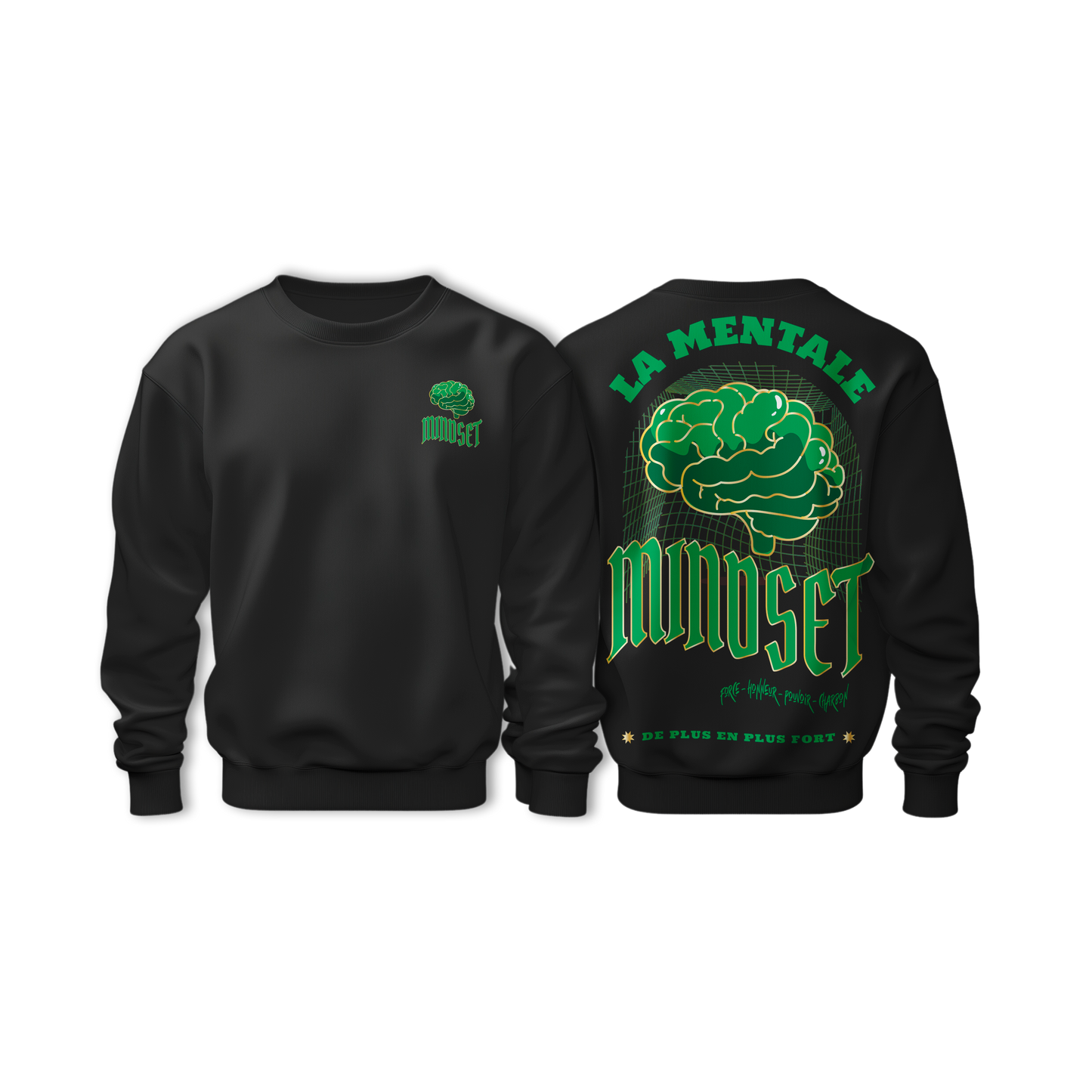 Sweat-Shirt MINDSET Black&Green