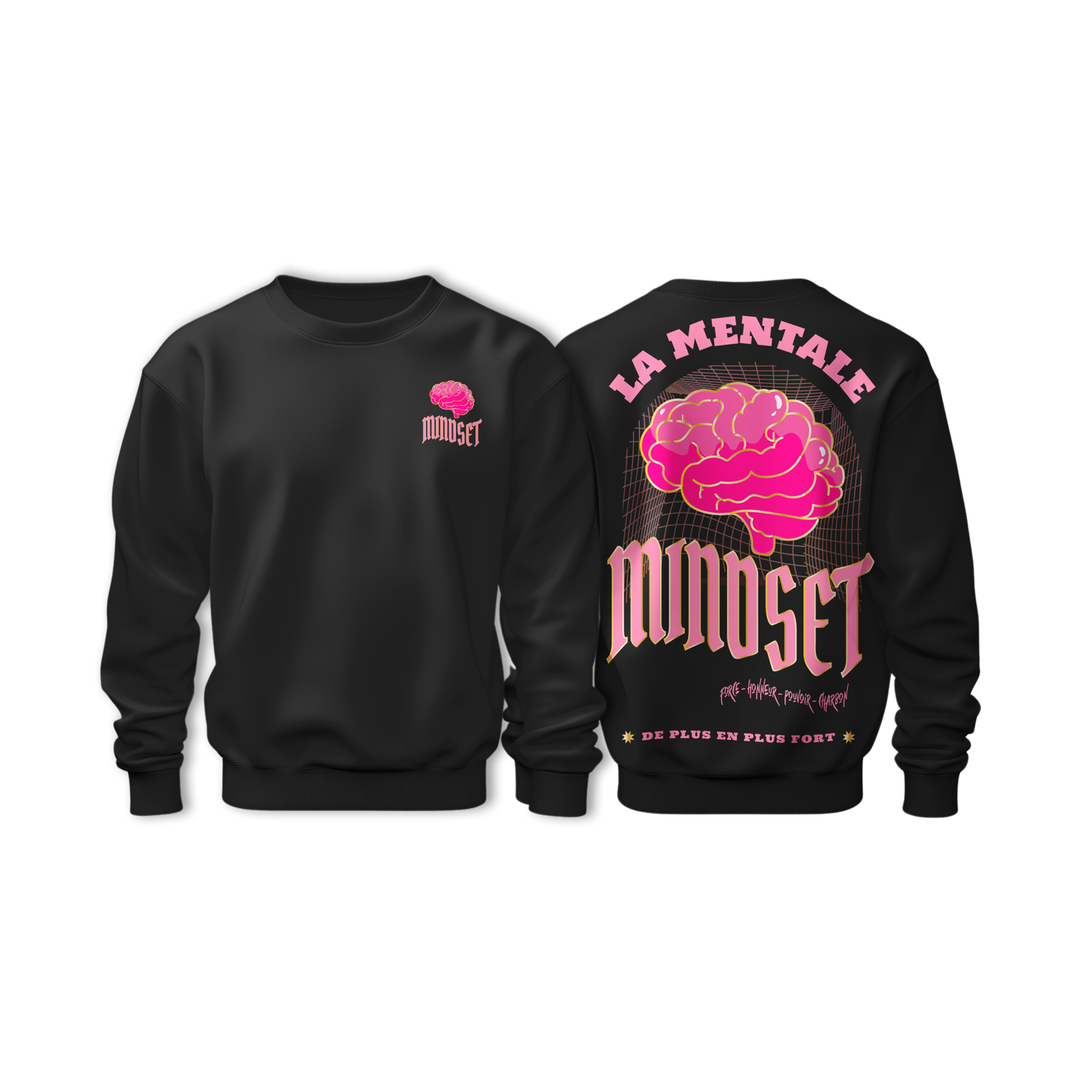 Sweat-Shirt MINDSET Black&Pink 2