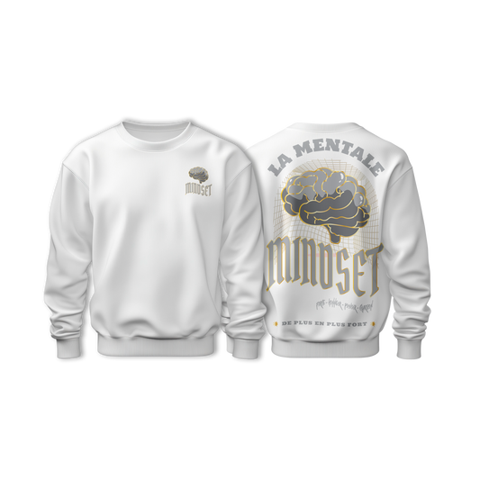 Sweat-Shirt MINDSET White&grey