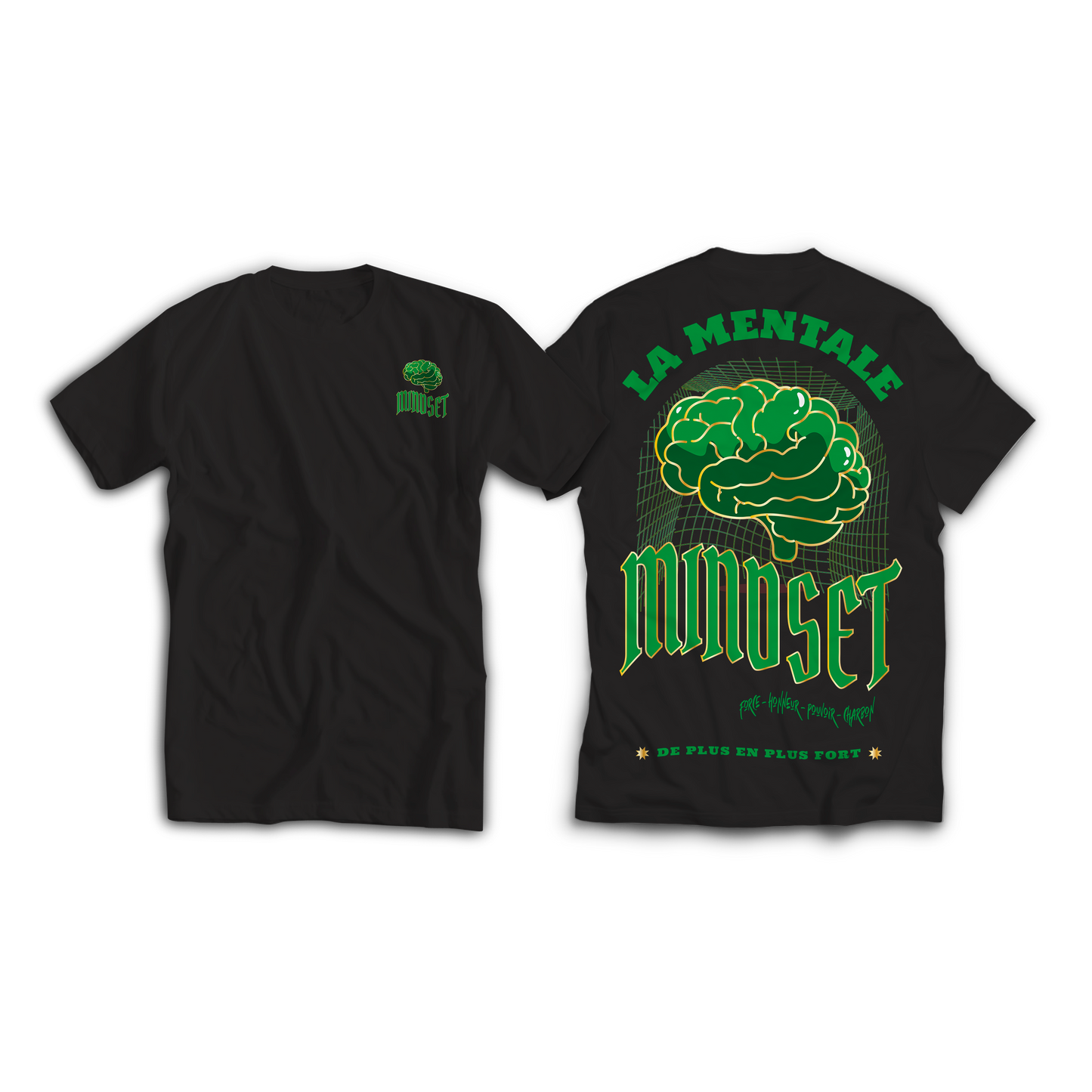 Tee-shirt MINDSET BLACK&GREEN
