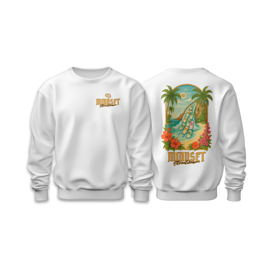Sweat-Shirt MINDSET CARIBBEAN DREAM BLANC I
