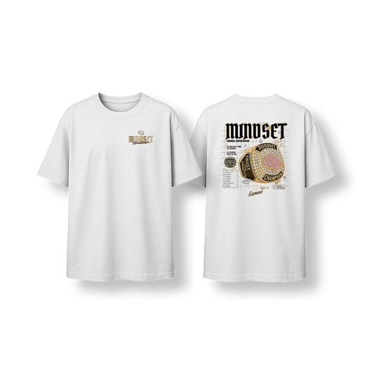 Tee-shirt MINDSET CHAMPION RING BLANC OVERSIZE