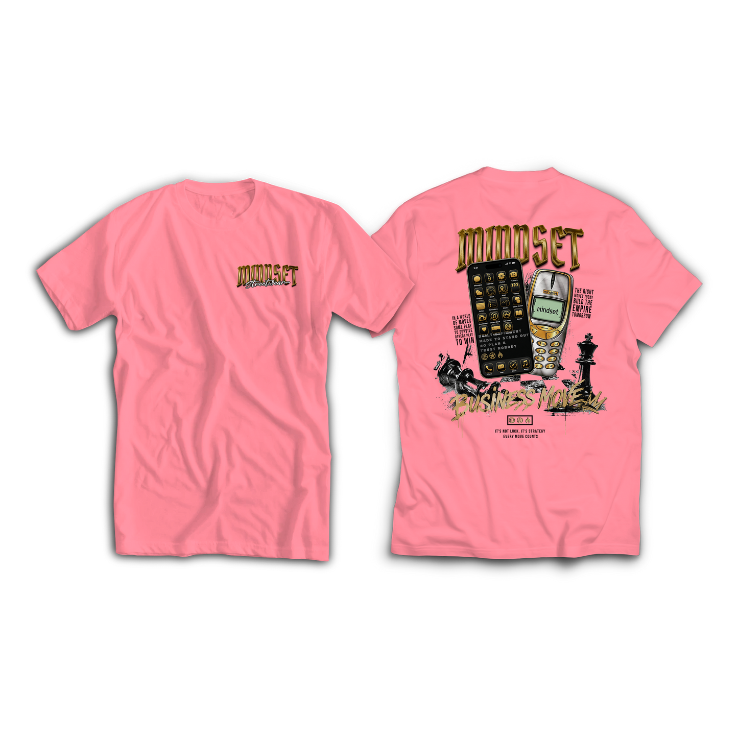 Tee-shirt MINDSET 2 PHONES EDITION ROSE BONBON