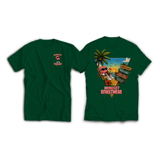 Tee-shirt MINDSET SUMMER 2026 VERT BOUTEILLE