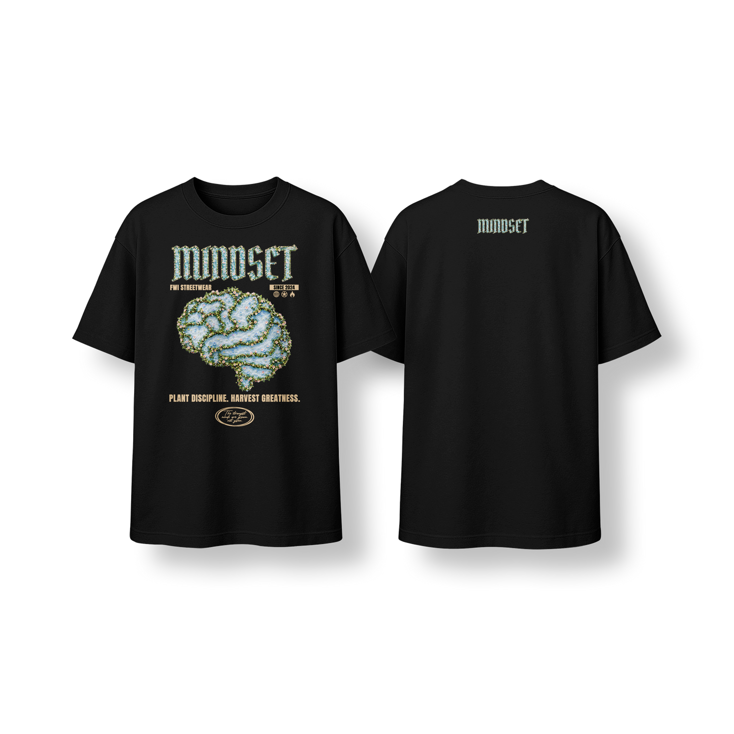 Tee-shirt MINDSET FWI STREETWEAR NOIR OVERSIZE