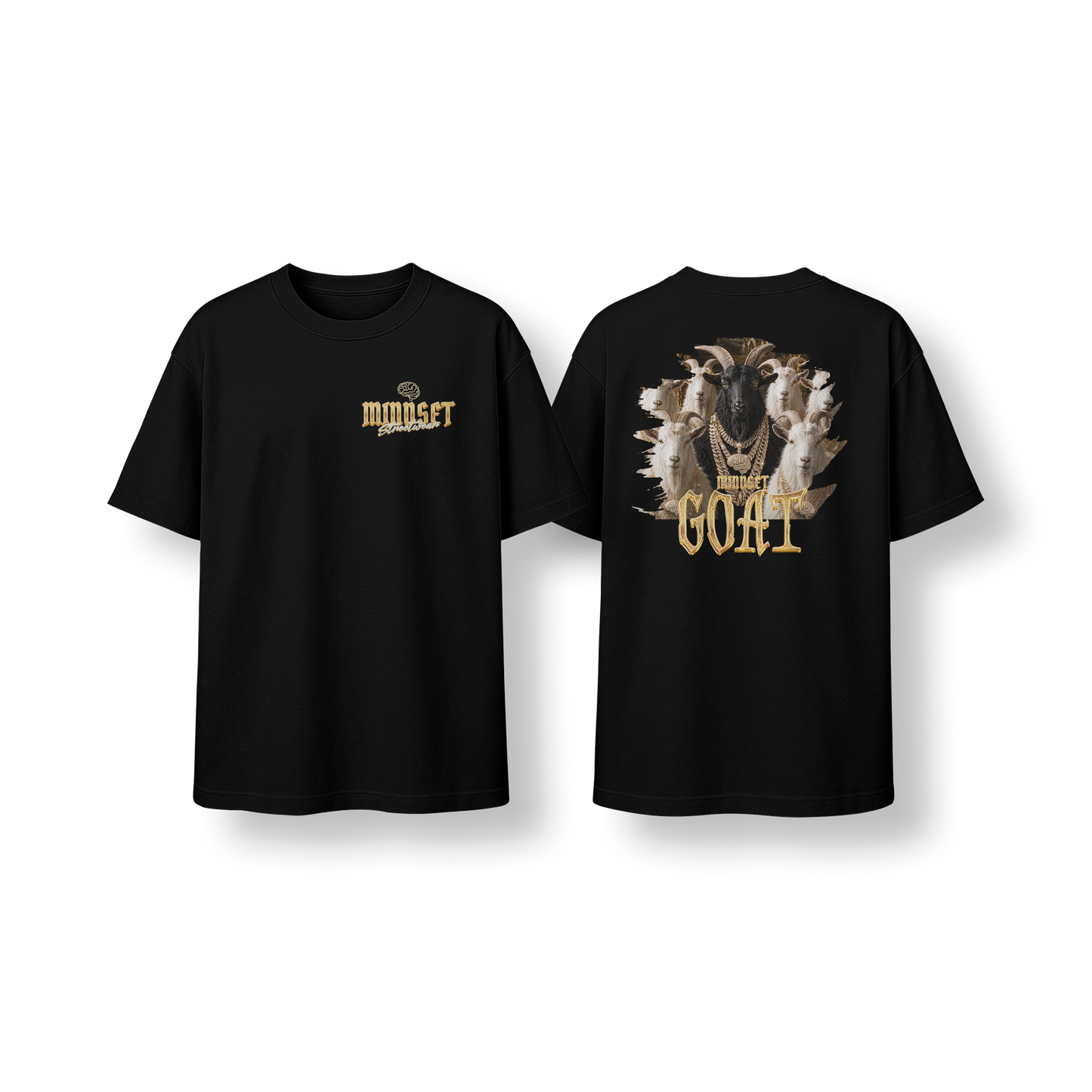 Tee-shirt MINDSET GOAT EDITION OVERSIZE NOIR