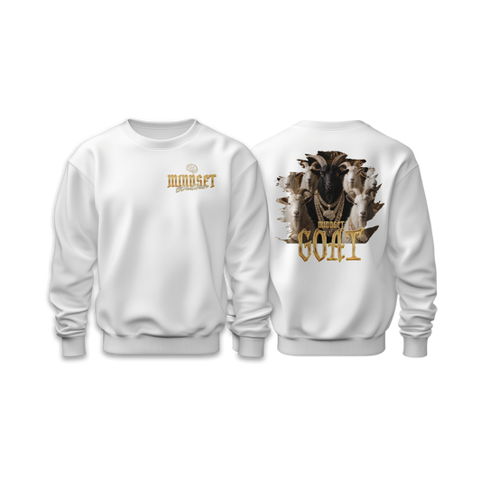 Sweat-Shirt MINDSET GOAT EDITION BLANC