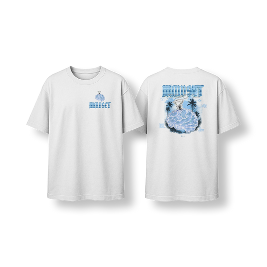 Tee-shirt MINDSET SOS EDITION BLEU&BLANC OVERSIZE