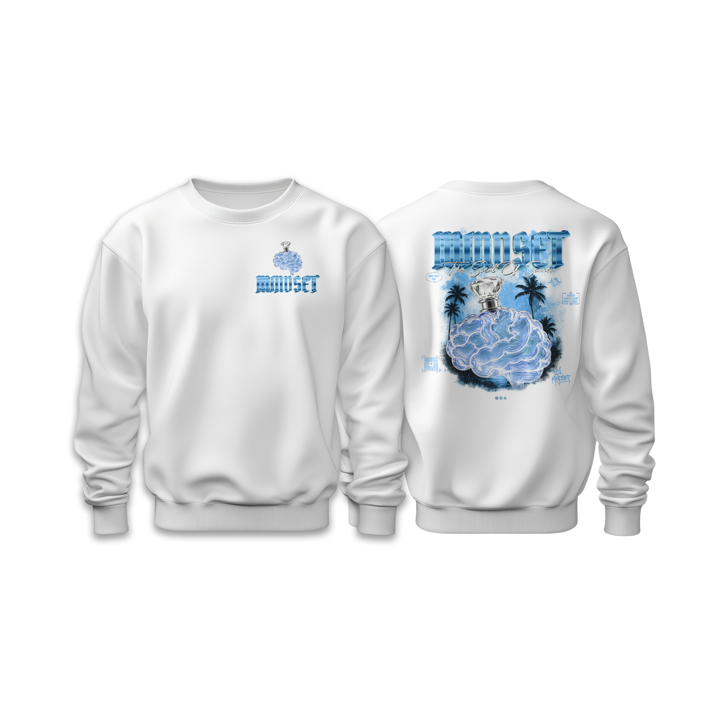 Sweat-Shirt MINDSET SOS EDITION BLEU&BLANC