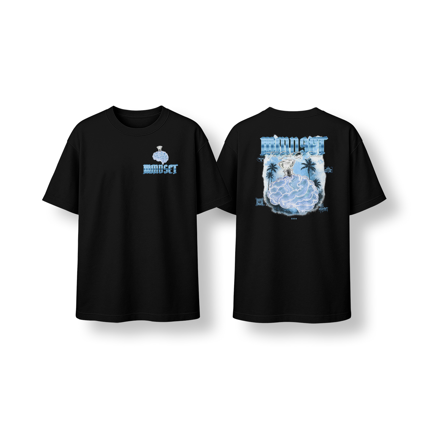 Tee-shirt MINDSET SOS EDITION BLEU&NOIR OVERSIZE