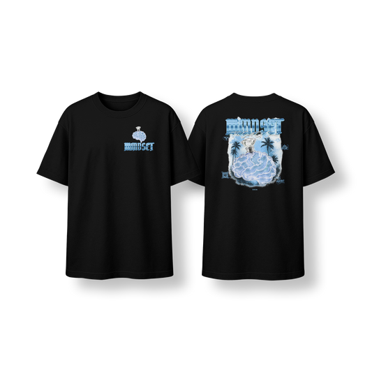 Tee-shirt MINDSET SOS EDITION BLEU&NOIR OVERSIZE