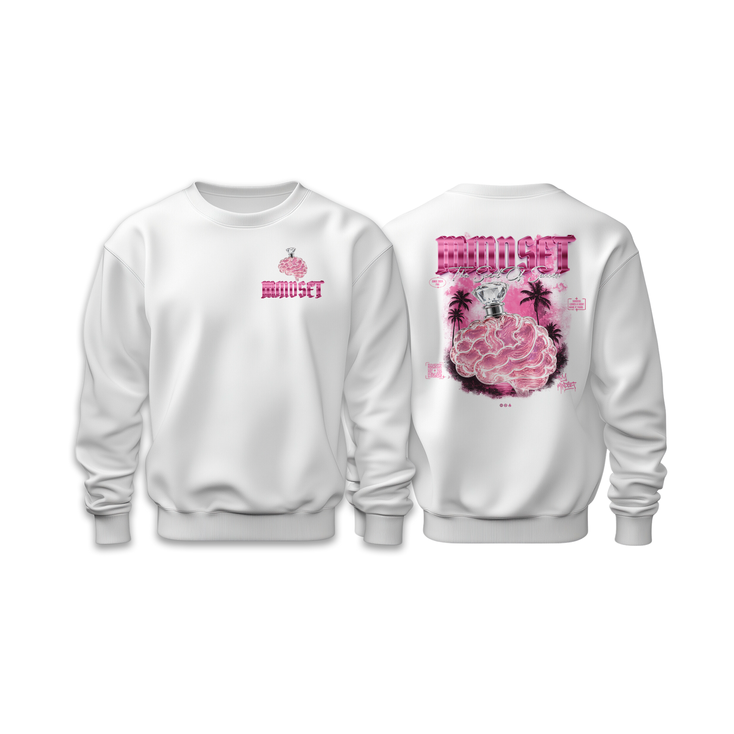 Sweat-Shirt MINDSET SOS EDITION ROSE&BLANC