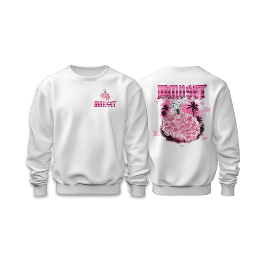Sweat-Shirt MINDSET SOS EDITION ROSE&BLANC