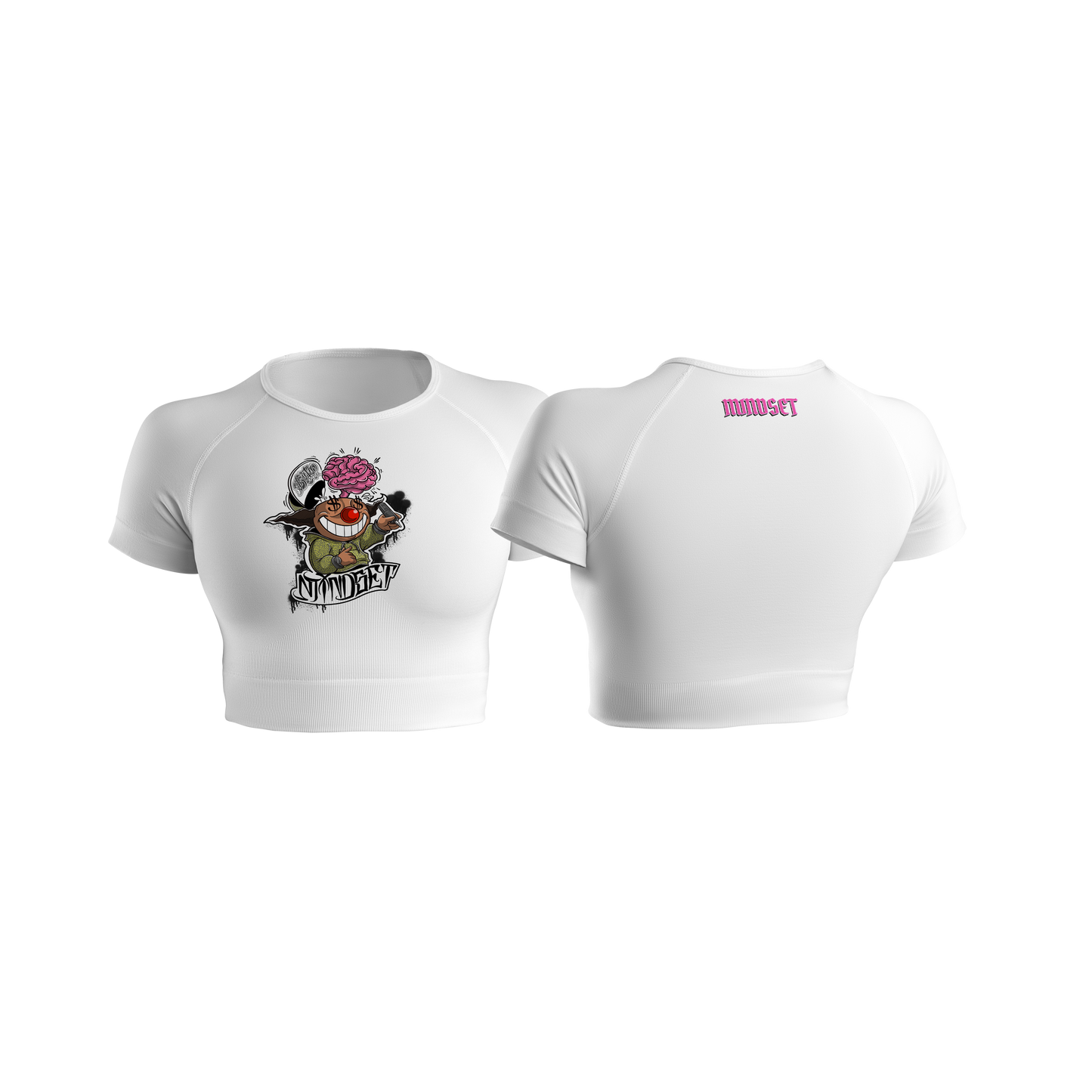 Crop-top MINDSET X TIBUJU BLANC