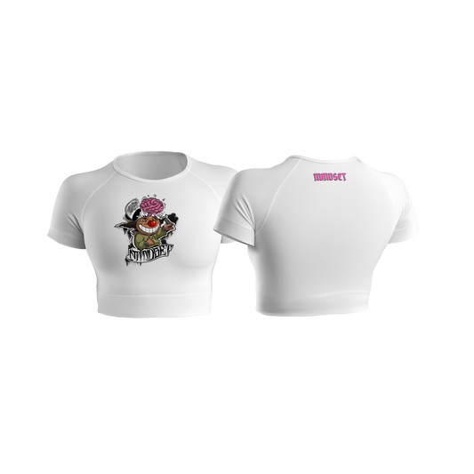 Crop-top MINDSET X TIBUJU BLANC