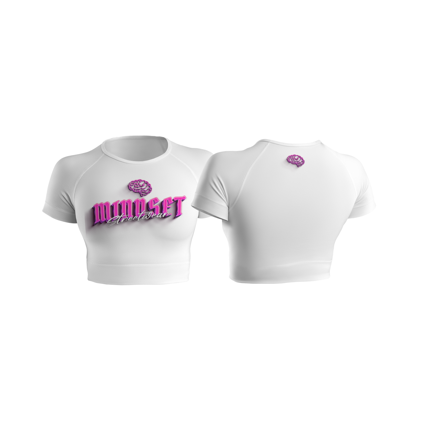 Crop-top MINDSET STREETWEAR ROSE&BLANC