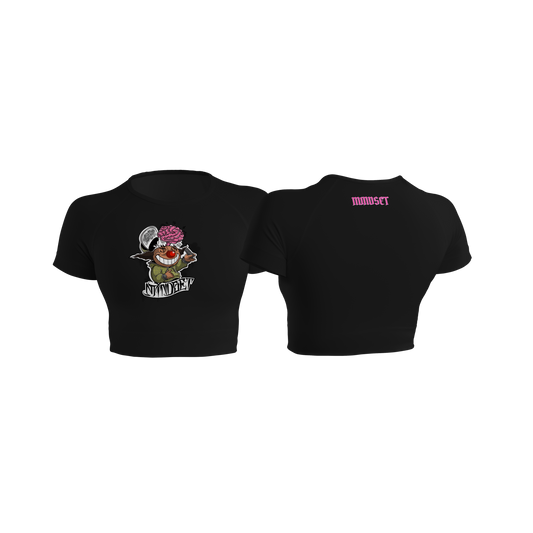 Crop-top MINDSET X TIBUJU NOIR