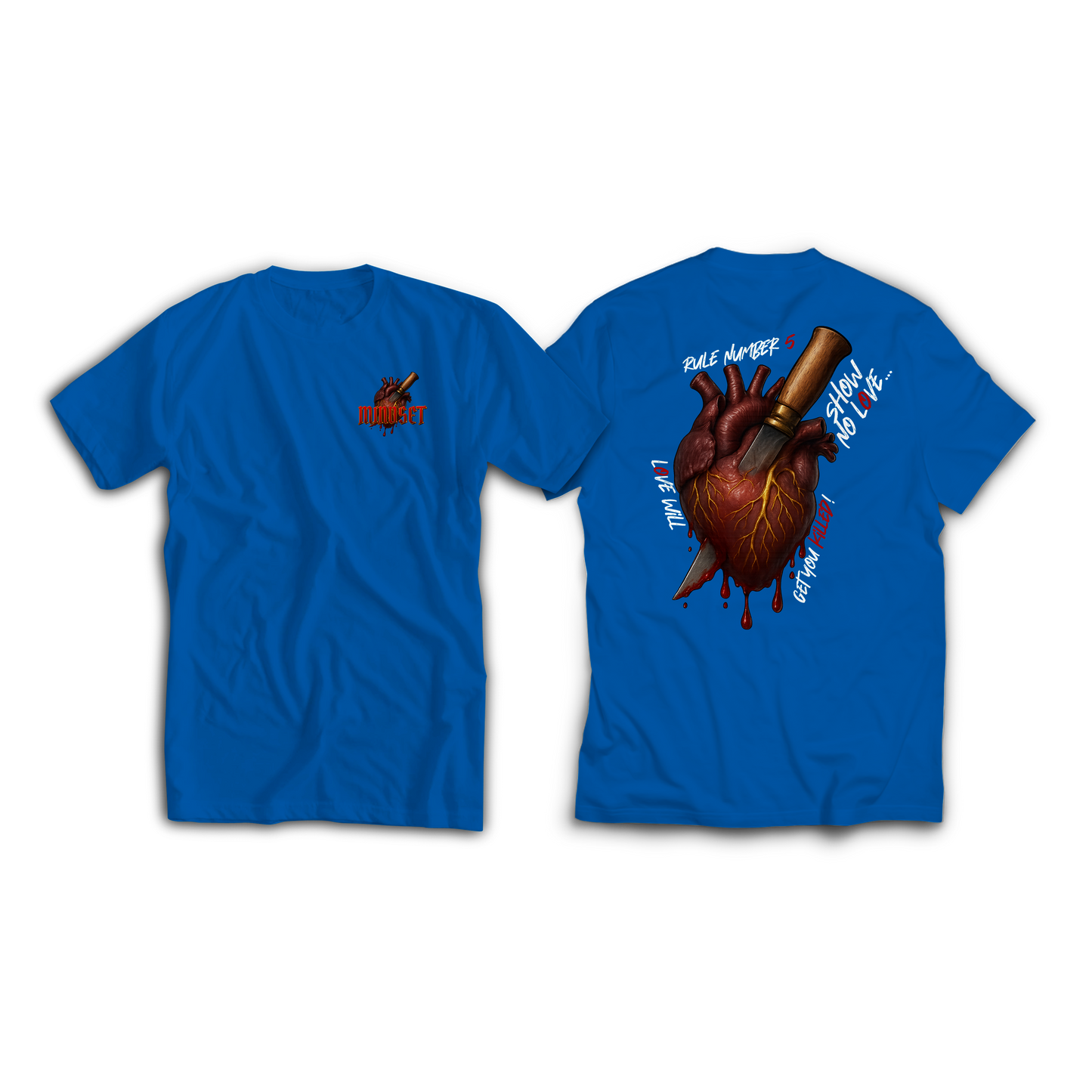 T-shirt Mindset RULE N°5 BLEU&BLANC