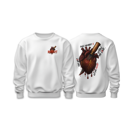 Sweat-Shirt Mindset RULE N°5 BLANC
