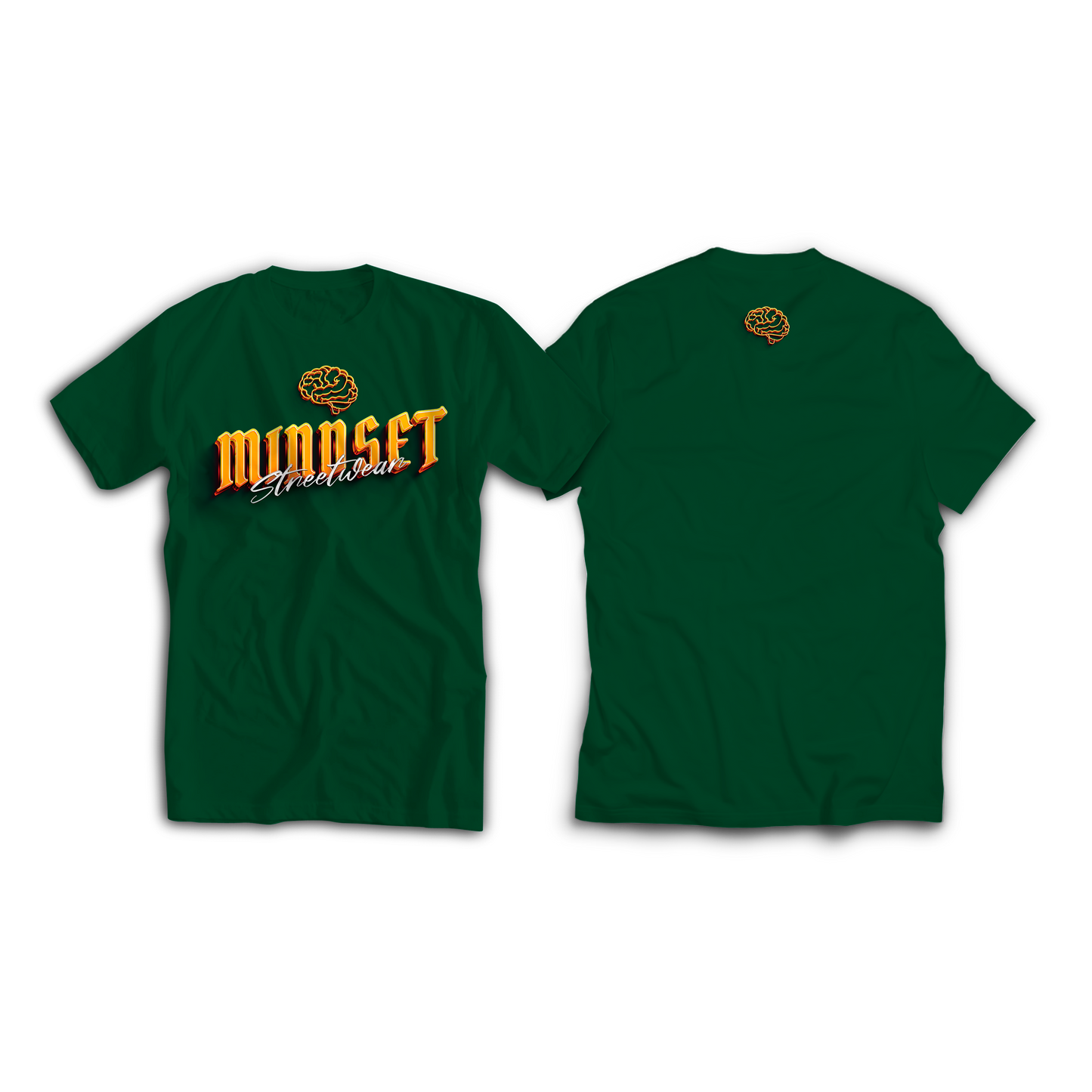 Tee-shirt MINDSET STREETWEAR Jaune & Vert bouteille